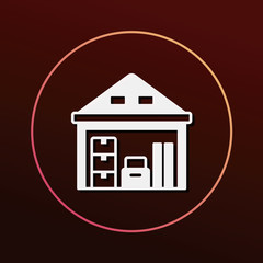 logistics freight warehouse icon