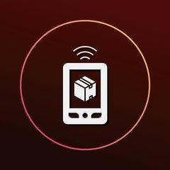 logistics freight phone icon