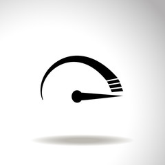 Tachometer vector icon.