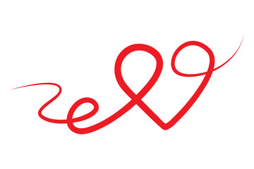 Red Heart, Love and Valentine's Day