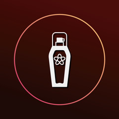 cosmetic bottles icon