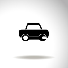 Obraz premium Icon of car wash and repair. Vector.
