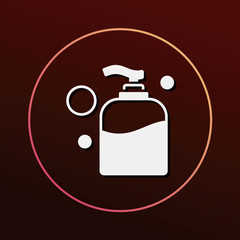 cosmetic bottles icon