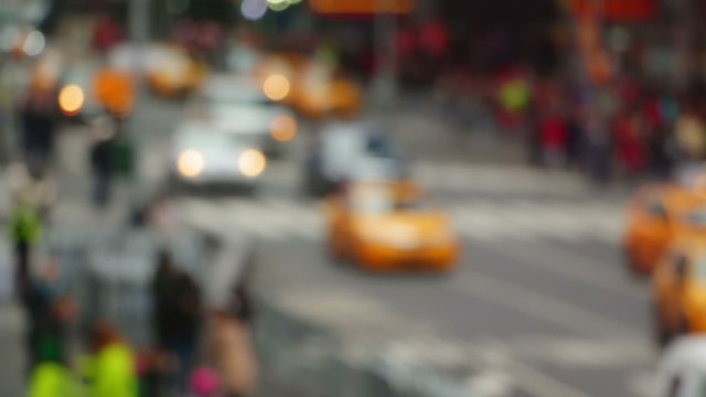 Blurred Street Traffic