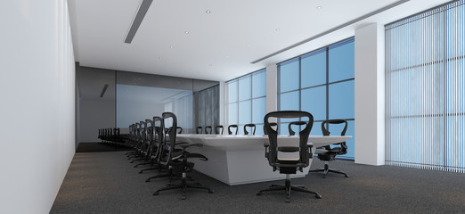 Fototapeta na wymiar Interior of a modern conference room