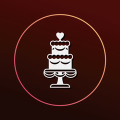 dessert cake icon