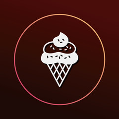 dessert ice cream icon