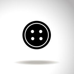 Button vector icon.