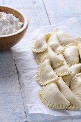 Raw dumplings