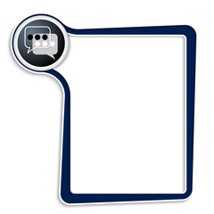 Blue text box for any text with speech bubbles