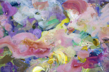 Радужные пятна палитре