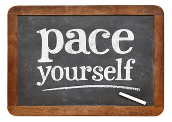 pace yourself advice on blackboard