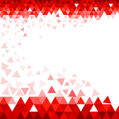 Fototapeta premium Abstract Vector Red Triangle Background