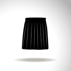 Skirt vector icon.