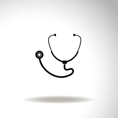 Stethoscope vector icon.