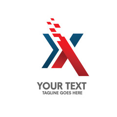 Letter X logo concept