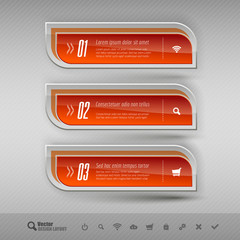 Business banners. Vector design elements for infographics.