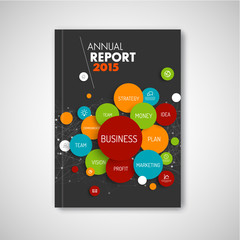 Modern Vector abstract brochure / report  business template