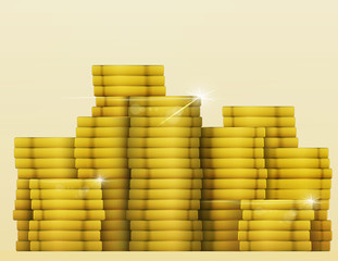 Gold shine coins treasure. Lottery Jackpot