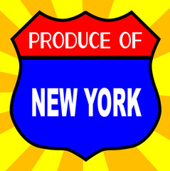 Produce Of New York Shield