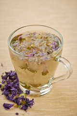 Mallow flower tea.