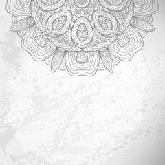 Abstract vector background. Beautiful lace arabesque