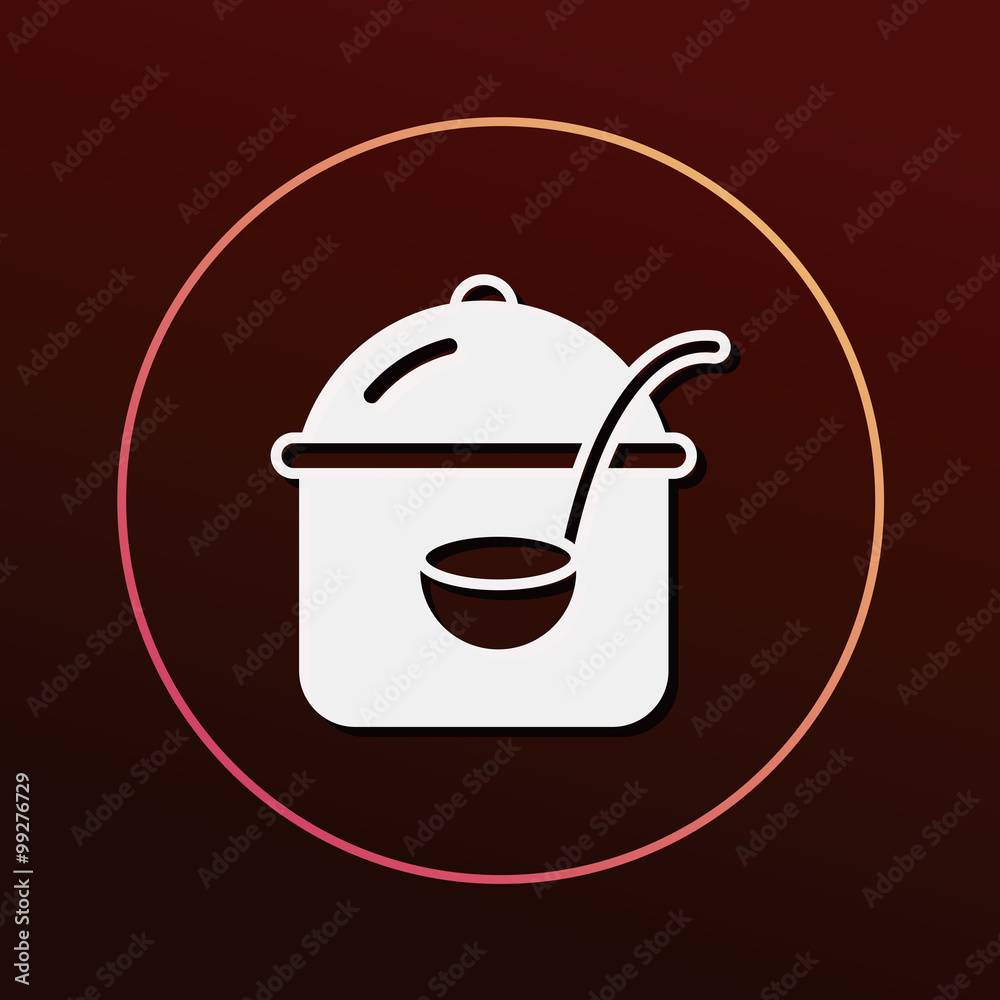 Canvas Prints pot icon