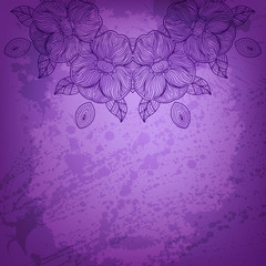Obraz premium Abstract vector background. Beautiful lace arabesque