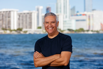 Handsome man outdoors