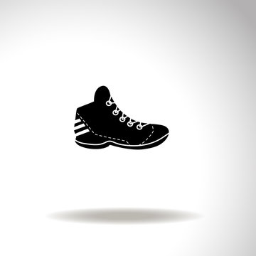 Sneakers vector icon.