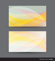 Fototapeta premium Business cards in two color variation