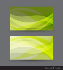 Business cards in two color variation