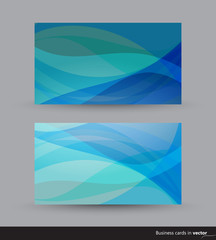 Business cards in two color variation