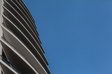 building against the sky