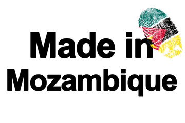 Made in Mozambique - obrazy, fototapety, plakaty