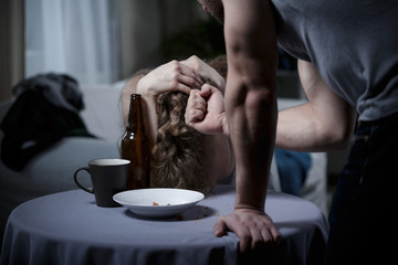 Man threatening to wife