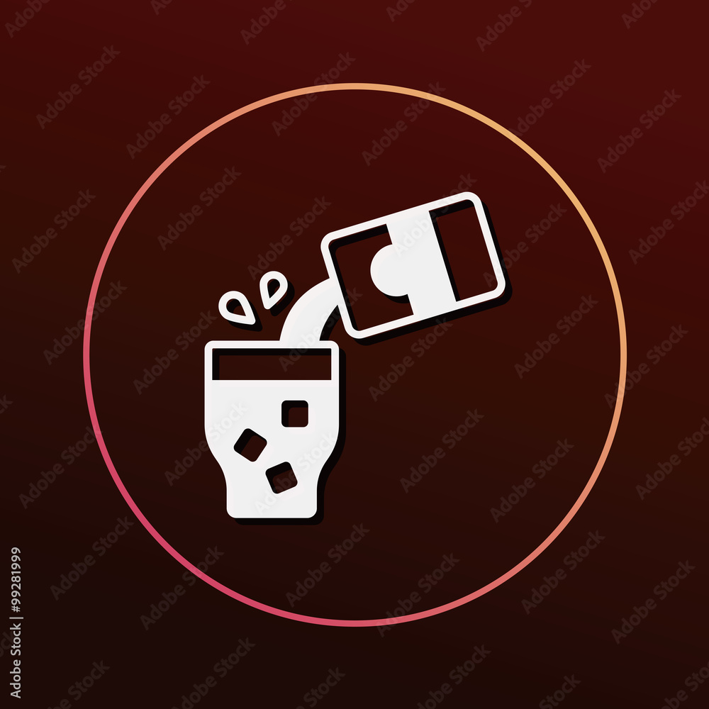 Canvas Prints ice-drink icon