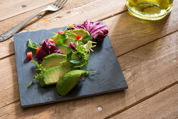 Avocado and ettuce salad