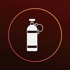 Oxygen bottles icon