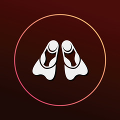 diving fins icon