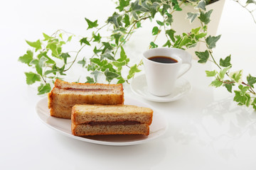 おいしそうなパンと珈琲