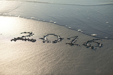 the inscription on the sand coming year