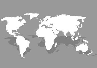 Fototapeta na wymiar Illustration of World map