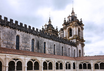 Fototapeta na wymiar Church Alcobaca Medieval Roman Catholic Monastery, Portugal