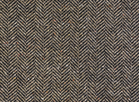 Herringbone tweed background with closeup