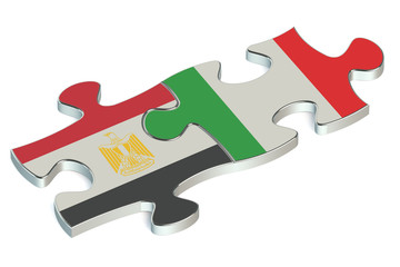 Italy and Egypt puzzles from flags