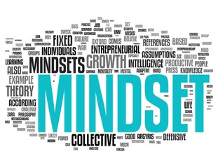 Mindset words cloud isolated on white background © Words Collage Cloud