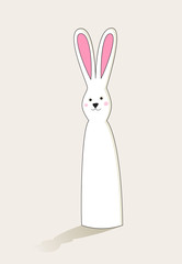 Simple Easter bunny character