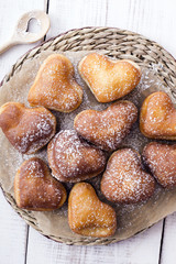 heart shaped donuts