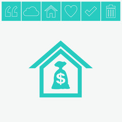 Mortgage vector icon.